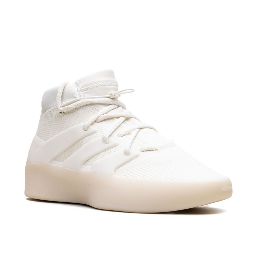 Adidas X Fear Of God Athletics Basketball Lace Up Sneakers (Triple White)